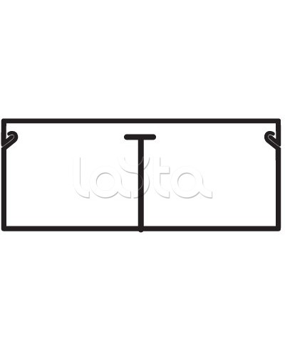 Миниканал TMC 40/2x17 с перегородкой DKC 00305 в Сергиевом Посаде Кабель-канал Pintop.ru