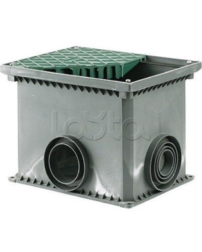 Колодец переходной смотровой 335х240х255 с крышкой для двустенных труб DKC 025002 в Сергиевом Посаде Повороты, муфты, тройники Pintop.ru