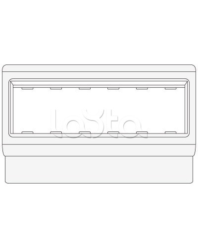 Рамка-суппорт под 6 модулей BRAVA PDA-3BN 80 DKC 10643 в Сергиевом Посаде Аксессуары для кабель-канала Pintop.ru