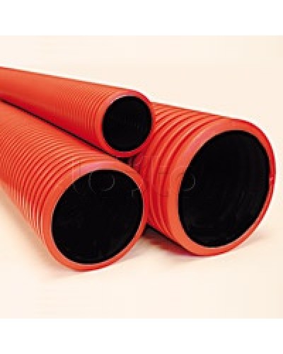 Труба гибкая двустенная D90 мм, красный с зондом DKC 121990100 в Сергиевом Посаде Труба гофрированная Pintop.ru