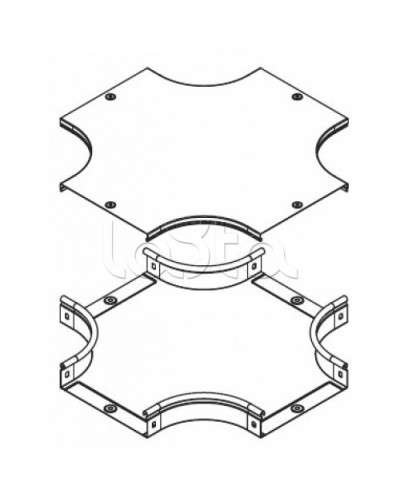 Крышка DPX на ответвитель крестообразный осн. 200 DKC 38064 в Сергиевом Посаде Аксессуары для лотков Pintop.ru