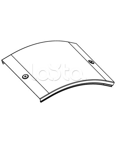 Крышка CD 45 на угол вертикальный внешн. 45° осн. 200 DKC 38264 в Сергиевом Посаде Аксессуары для лотков Pintop.ru