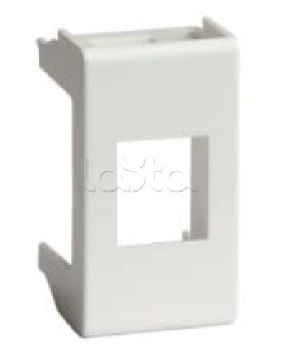 Адаптер для информационных разъемов REICHLE - DE-MASSARI, «Viva», 1 мод., белый DKC 45009 в Сергиевом Посаде Аксессуары для стоек и шкафов Pintop.ru