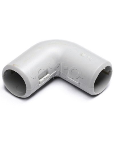 Колено открывающееся, 90 градусов 32 DKC (50532) - Колено открывающееся 90°, номинальный ф32мм, пластик, IP40, RAL 7035 в Сергиевом Посаде Повороты, муфты, тройники Pintop.ru