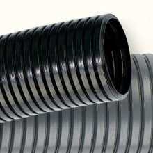 Труба ПНД гибкая гофрированная д.16 мм, лёгкая без протяжки, цвет чёрный DKC 70716