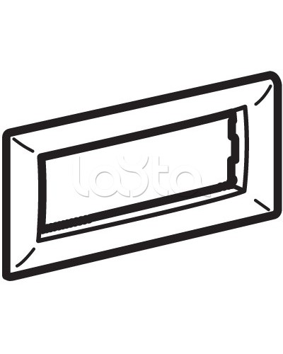 Рамка на 4 модуля, белая DKC 75011W в Сергиевом Посаде Аксессуары для кабель-канала Pintop.ru