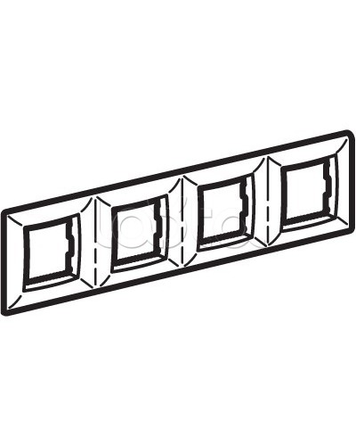 Рамка четырехместная DKC (75014W) в Сергиевом Посаде Аксессуары для кабель-канала Pintop.ru