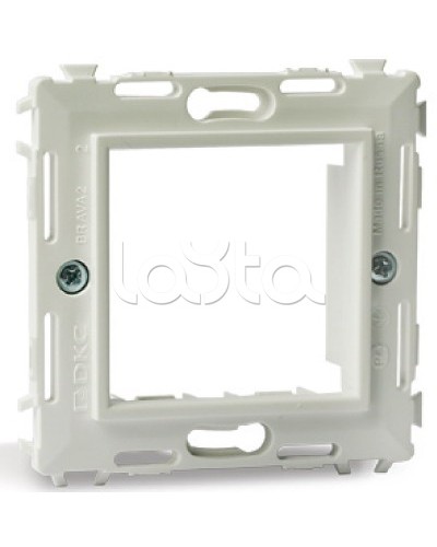 Каркас на 2 модуля (одноместный), белый, RAL 9010 DKC 75020W в Сергиевом Посаде Аксессуары для кабель-канала Pintop.ru