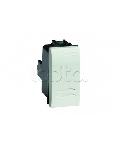 Выключатель типа кнопка, белый, 1мод. DKC 76021B в Сергиевом Посаде Аксессуары для стоек и шкафов Pintop.ru