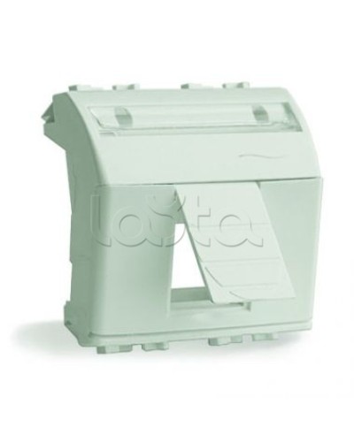 Адаптер для информационных разъемов R&M, белый, 2 мод. DKC 76612B в Сергиевом Посаде Аксессуары для стоек и шкафов Pintop.ru