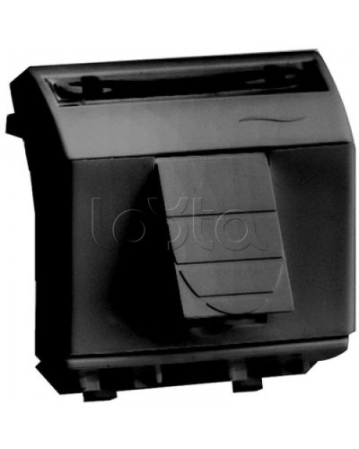 Компьютерная розетка RJ-45, кат.6A 8P8C, Hyperline, Dual IDC: 110&Krone Brava, черн., 2мод DKC 77679N в Сергиевом Посаде Розетки компьютерные и телефонные Pintop.ru