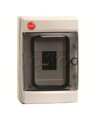 Щиток настенный с дверцей, 4 модуля, IP65, цвет серый DKC 85604 в Сергиевом Посаде Боксы для автоматов Pintop.ru