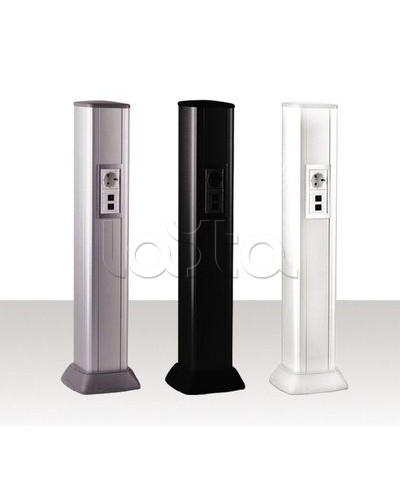 Колонна алюминевая 0,71 м, цвет черный DKC 09593 в Сергиевом Посаде Аксессуары для стоек и шкафов Pintop.ru