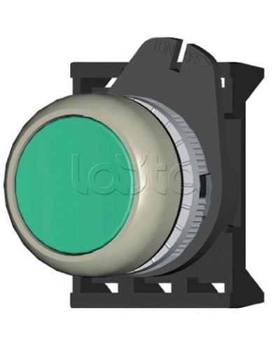 Кнопка плоская прозрачная с фиксацией, зеленая DKC ABDLM2 в Сергиевом Посаде Аксессуары для стоек и шкафов Pintop.ru