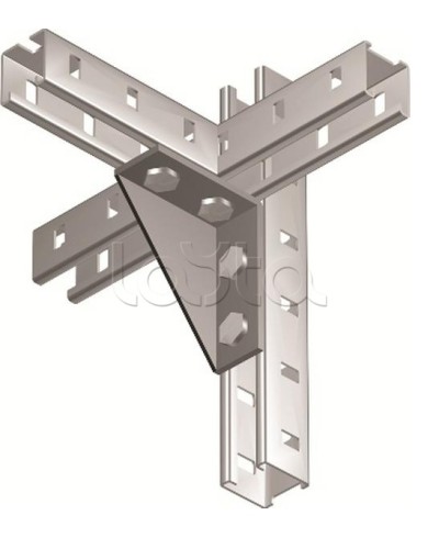 Уголок двойной усиленный левый, горячеоцинкованный DKC BMC1022HDZ в Сергиевом Посаде Аксессуары для лотков Pintop.ru