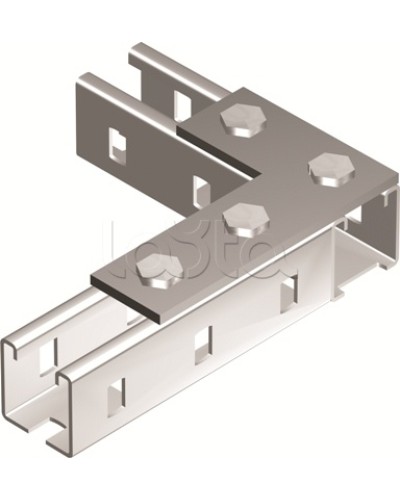 Пластина соединительная L-обр., длина 90х140 мм, 4отв., горячеоцинкованная DKC BMD1022HDZ в Сергиевом Посаде Аксессуары для лотков Pintop.ru