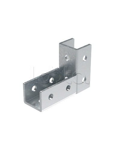 Соединитель С-образного профиля 41х41 под углом 90°, горячеоцинкованный DKC (BSF4106HDZ) в Сергиевом Посаде Аксессуары для лотков Pintop.ru