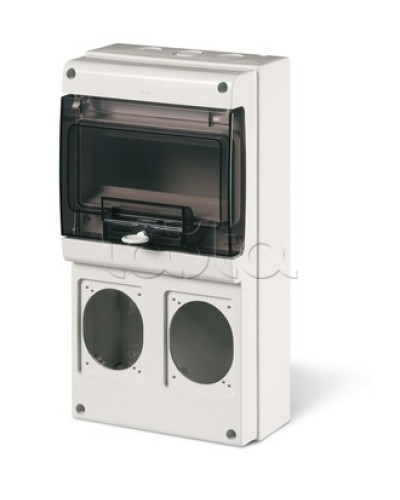 Корпус на 8 модулей и 2 поста с основанием 70х87 мм. Тип M340 DKC DIS6722300 в Сергиевом Посаде Аксессуары для стоек и шкафов Pintop.ru