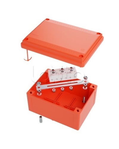 Коробка пластиковая FS с гладкими стенками и клеммниками DKC IP56 100х100х50мм FSB10404 в Сергиевом Посаде Распределительные коробки Pintop.ru