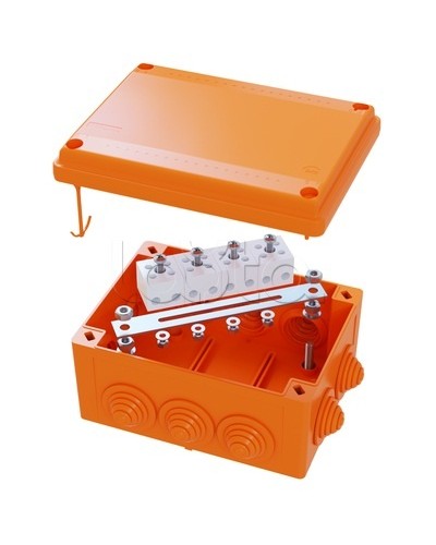 Коробка распределительная IP56, пластиковая с кабельными вводами и клеммниками 150х110х70мм DKC FSK21410 в Сергиевом Посаде Распределительные коробки Pintop.ru