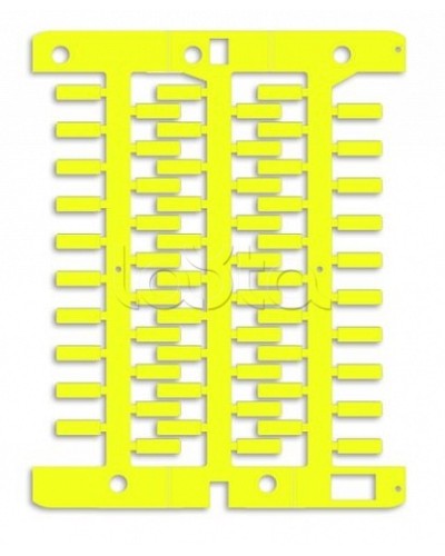 Маркировка для провода, жесткая, для трубочек. 4х23мм. Желтая DKC NUT23Y в Сергиевом Посаде Крепежные изделия Pintop.ru