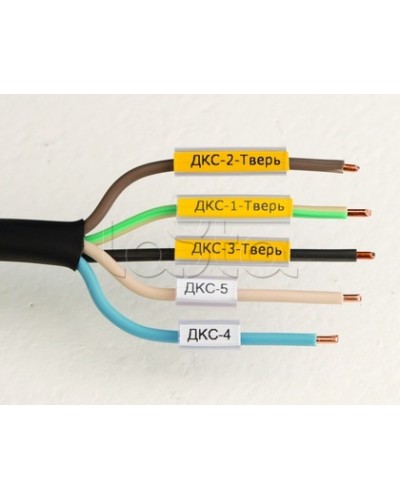 Маркировка для провода, гибкая, для трубочек. 4х10мм. Белая DKC NUTFL10 в Сергиевом Посаде Крепежные изделия Pintop.ru