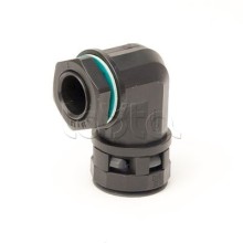 Монтажный комплект муфта 90 грд. труба-коробка DN 36 мм, М40х1,5, полиамид, цвет черный DKC PACN36M40N