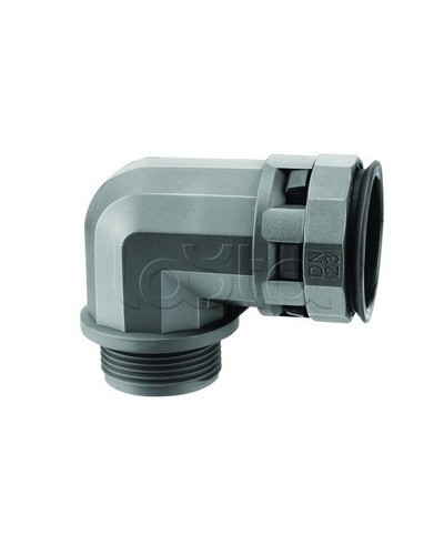 Муфта 90 грд. труба-коробка DN 12 мм, М20х1,5, полиамид, цвет черный DKC PAN12M20N в Сергиевом Посаде Повороты, муфты, тройники Pintop.ru