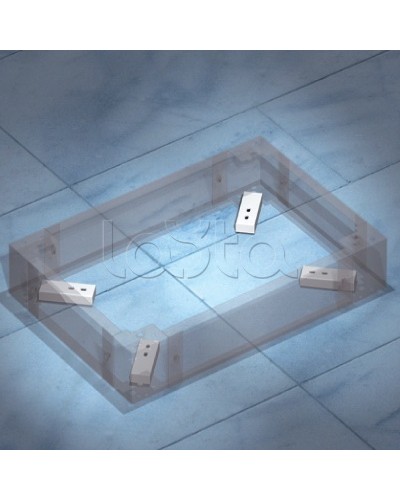 Комплект пластин для фиксации цоколя к полу DKC R5KFP01 в Сергиевом Посаде Полки для шкафов и стоек Pintop.ru