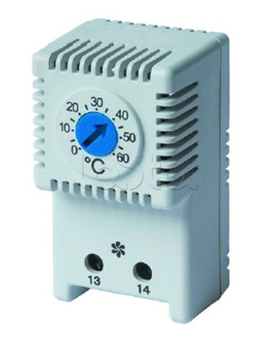 Термостат, NO контакт, диапазон температур: 0-60 °C DKC R5THV2 в Сергиевом Посаде Аксессуары для стоек и шкафов Pintop.ru