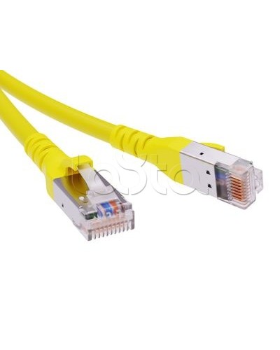Патч-корд экранированный CAT6A SF/UTP 4х2, LSZH, желтый, 0.5м DKC RN6ASF4505YL в Сергиевом Посаде Патчкорды (медные) Pintop.ru