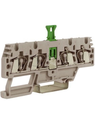 Зажим, 2 ввод/2 вывода, серый 2,5 кв.мм, с размыкателем DKC ZHMS10GR в Сергиевом Посаде Держатели, клипсы, скобы Pintop.ru