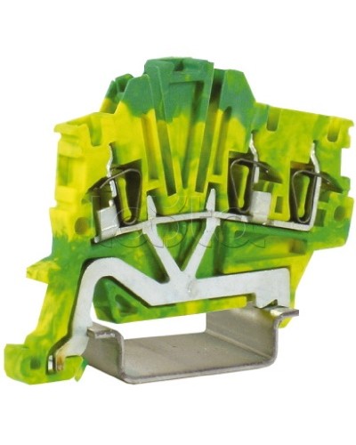 Зажим для заземления, 1 ввод/2 вывода, 1,5 кв.мм желто-зеленый DKC ZHT410 в Сергиевом Посаде Держатели, клипсы, скобы Pintop.ru