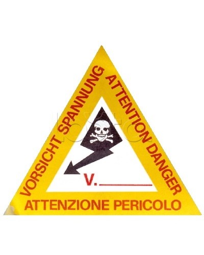 Предупреждающая табличка 120мм DKC ZTA002 в Сергиевом Посаде Аксессуары для лотков Pintop.ru