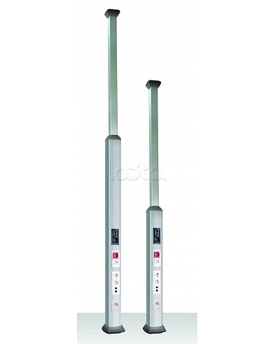 Колонна алюминиевая, 2.7 - 4.2м, цвет белый DKC 09572 в Сергиевом Посаде Аксессуары для стоек и шкафов Pintop.ru