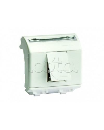 Ком.роз. RJ45 кат.5e экран., 8P8C, Brava, белая, 2мод DKC 76450B в Сергиевом Посаде Аксессуары для стоек и шкафов Pintop.ru