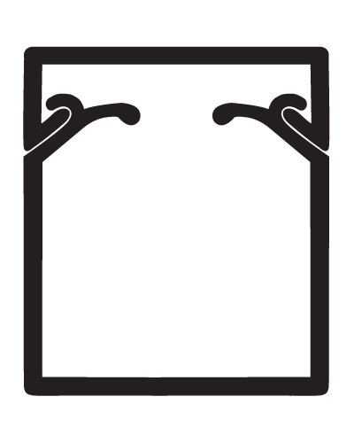 Кабель-канал TA-EN 40x40 с крышкой с плоской основой DKC 00324 в Сергиевом Посаде Кабель-канал Pintop.ru