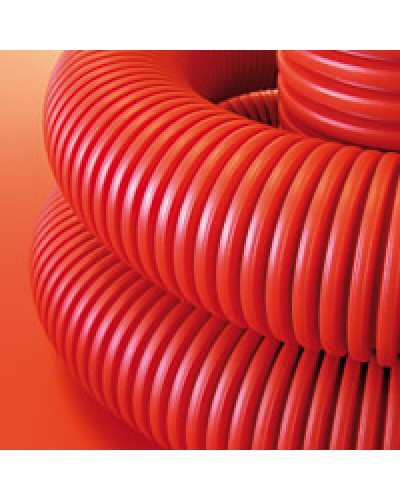 Труба гофрированная двустенная ПНД 160 мм для кабельной канализации с протяжкой DKC 121916 (50 м) в Сергиевом Посаде Труба гофрированная Pintop.ru