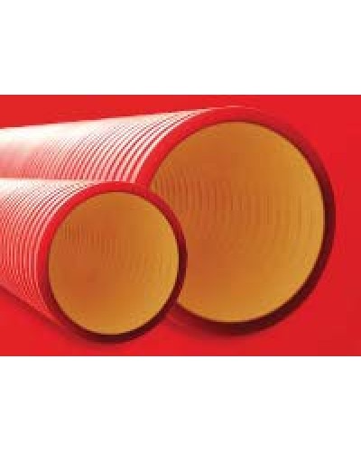 Труба гофрированная двустенная ПНД 110 мм для кабельной канализации без протяжки DKC 160911 (6 м) в Сергиевом Посаде Труба гофрированная Pintop.ru