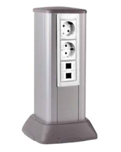 Миниколонна алюминиевая, 0.35м, цвет чёрный DKC 19533 в Сергиевом Посаде Коммутационные изделия Pintop.ru