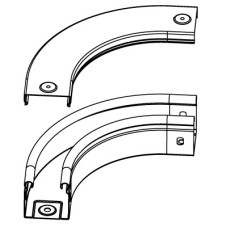Крышка CPO 90 на угол горизонтальный 90° осн. 50 DKC 38000