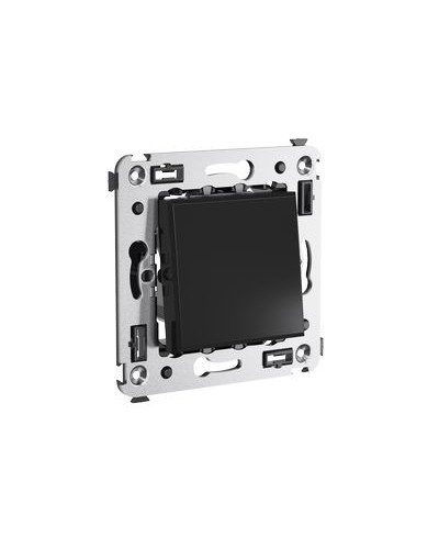 Выключатель одноклавишный в стену, Avanti, Черный квадрат DKC 4402103 в Сергиевом Посаде Аксессуары для кабель-канала Pintop.ru