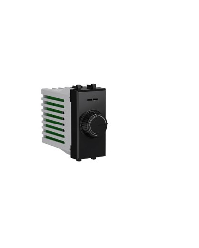 Диммер поворотный Черный квадрат, Avanti, 16A, 1 мод. DKC 4402131 в Сергиевом Посаде Аксессуары для стоек и шкафов Pintop.ru