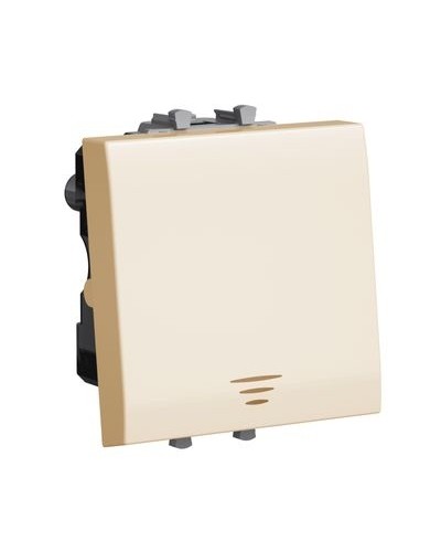 Кнопка Ванильная дымка, Avanti, 16A, 2 мод. DKC 4405152 в Сергиевом Посаде Аксессуары для стоек и шкафов Pintop.ru