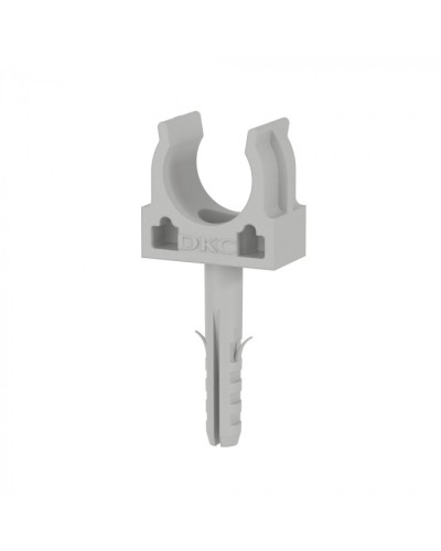 Держатель с защёлкой и дюбелем, в комплекте с винтом розница D16 (100 шт/уп) DKC (51316R) в Сергиевом Посаде Держатели, клипсы, скобы Pintop.ru