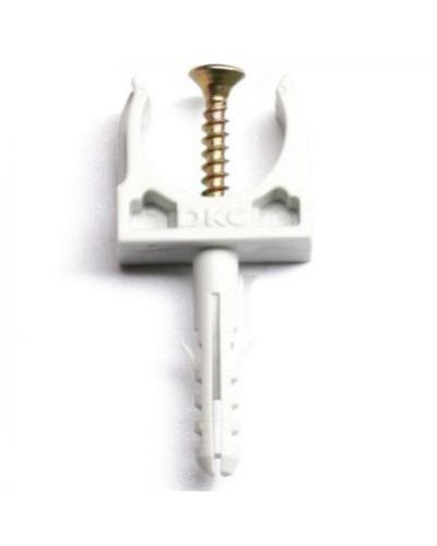 Держатель с защелкой и дюбелем, д.25 мм DKC 51325R5 в Сергиевом Посаде Держатели, клипсы, скобы Pintop.ru