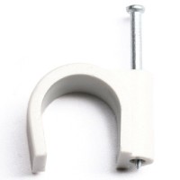 Скоба пластиковая с гвоздем, д.3 - 4мм DKC 51500