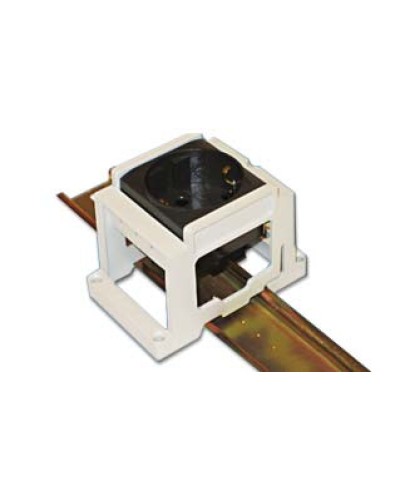 Суппорт под розетку BRAVA на DIN рейку, цвет серый RAL 7035 DKC 54840 в Сергиевом Посаде Крепежные изделия Pintop.ru