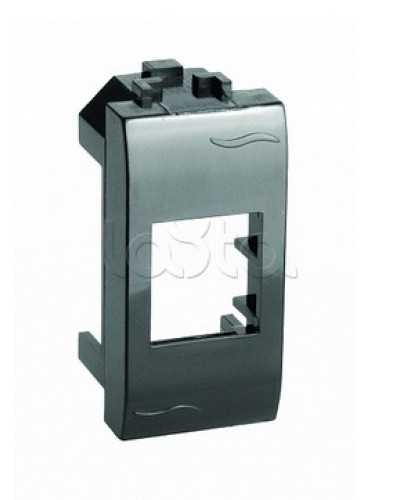 Адаптер для информационных разъемов Keystone, черный, 1мод. DKC (77607N) в Сергиевом Посаде Аксессуары для стоек и шкафов Pintop.ru