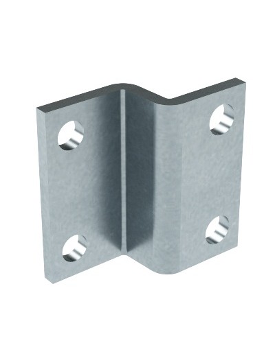 Пластина для крепления консолей BBF-60 к тяжелому подвесу/профилю, горячеоцинкованная DKC BMD2002HDZ в Сергиевом Посаде Аксессуары для лотков Pintop.ru